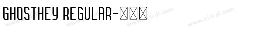 ghosthey Regular字体转换